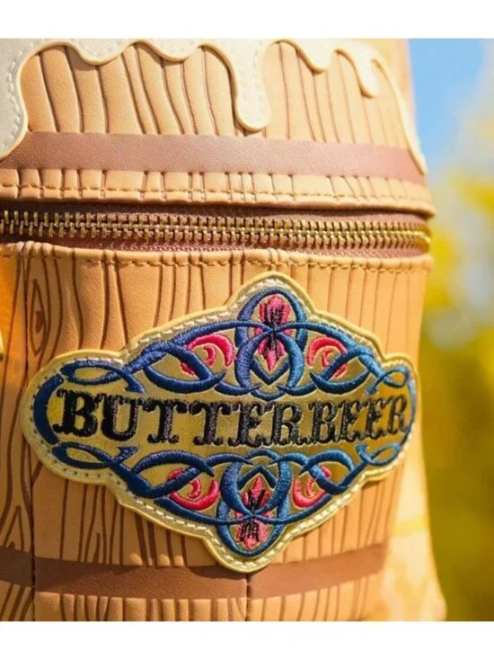 Loungefly Harry Potter Butterbeer Beer Barrel Mini Backpack NWT 3D Wizarding - Picture 7 of 9
